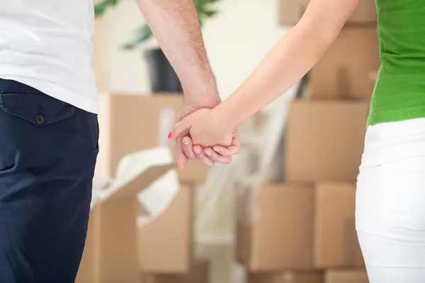 Juntos em nova casa — Fotografia de Stock