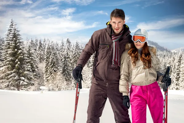 Genç kayakçı portresi