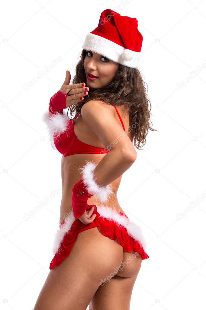 Lovely sexy santa girl