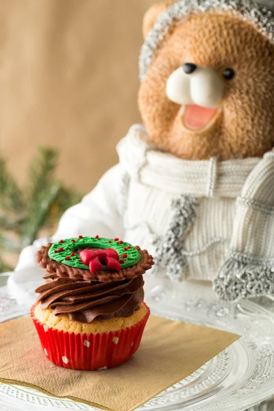 Yılbaşı cupcake — Stok fotoğraf