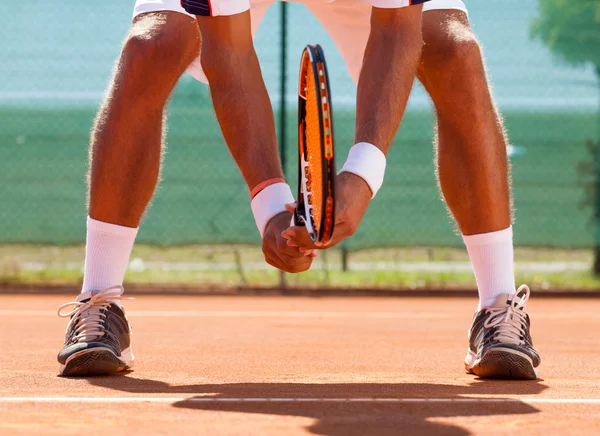 Ben av tennisspelare. — Stockfoto