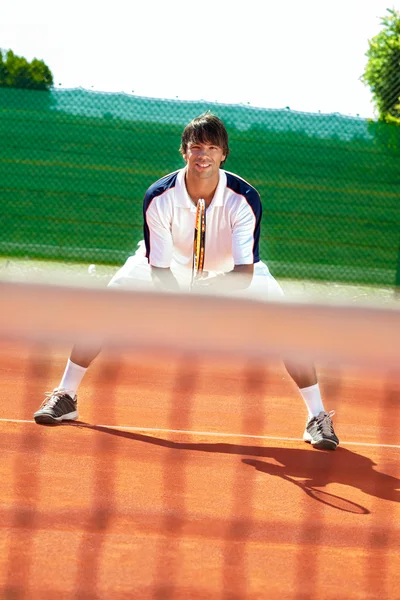 Sportsman playing tennis — Stock Photo, Image