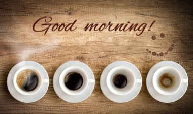 cup of coffee and good morning clipart