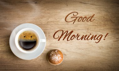 happy morning coffee clipart