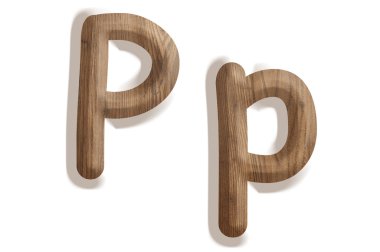 ahşaptan yapılmış alfabesi