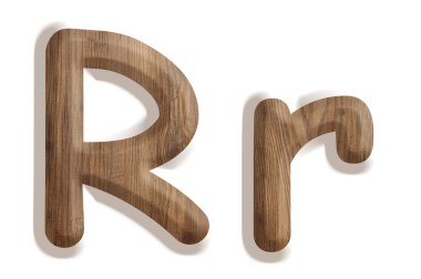 ahşaptan yapılmış alfabesi