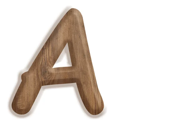 Алфавит из дерева — стоковое фото