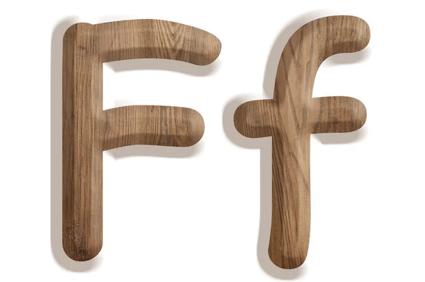Alfabet z drewna — Zdjęcie stockowe