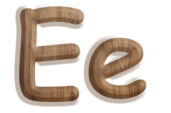 Alfabet gemaakt van hout — Stockfoto
