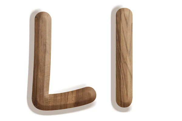 Alfabeto de madera — Foto de Stock