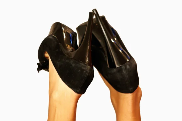 Sexy weibliche Beine in Schuhen — Stockfoto