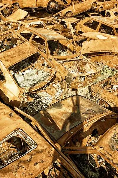 Vehículos chatarra — Foto de Stock