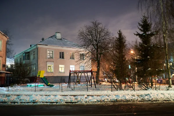 Minsk Belarus Ocak 2021 Minsk Eski Bölümünün Güzel Klasik Avlusu — Stok fotoğraf