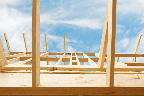 New home construction framing. — Stock Photo, Image