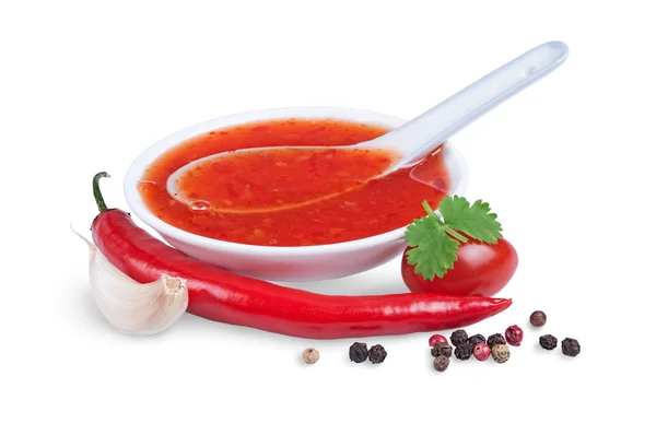 Salsa peperoncino rosso piccante — Foto Stock