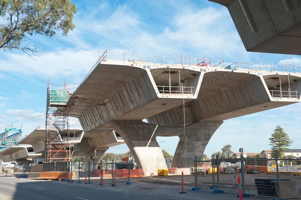 Strada in fase di ricostruzione — Foto Stock