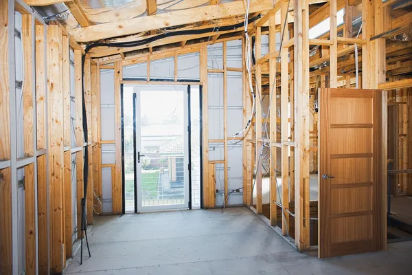 Interior of construction home — Stock Photo, Image