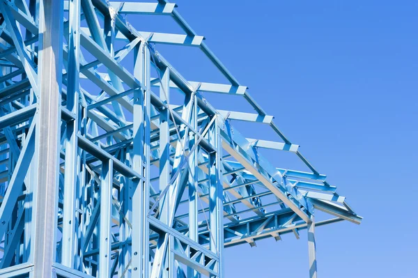 Nova casa de construção enquadramento — Fotografia de Stock