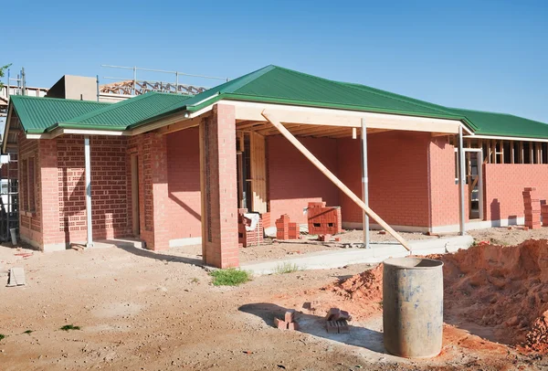 Nova casa de construção enquadramento — Fotografia de Stock