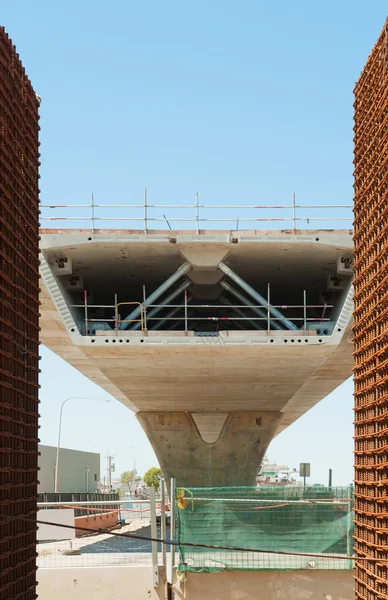 Strada in fase di ricostruzione — Foto Stock