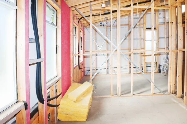 Interior of construction home — Stock Photo, Image