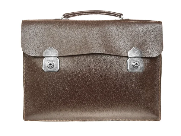 Brown retro briefcase — Stock Photo, Image