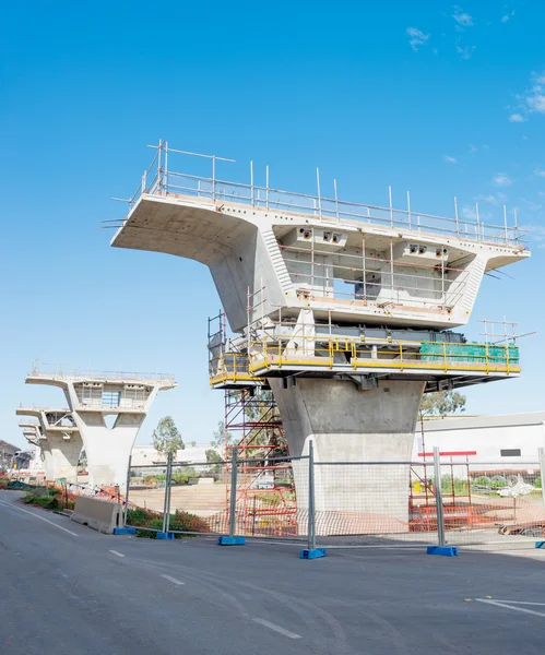 Strada in fase di ricostruzione — Foto Stock