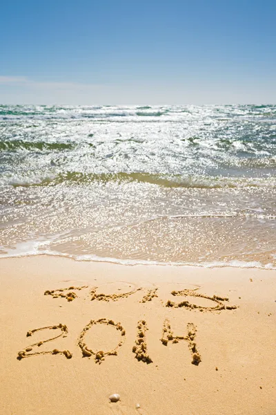 Ziffern im Sand — Stockfoto