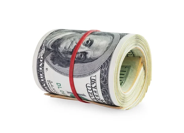 Money in roll — Stock Photo, Image