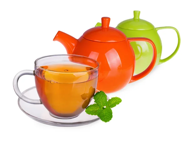Szklaną filiżankę herbaty — Zdjęcie stockowe