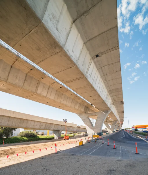 Vägen under återuppbyggnad — Stockfoto