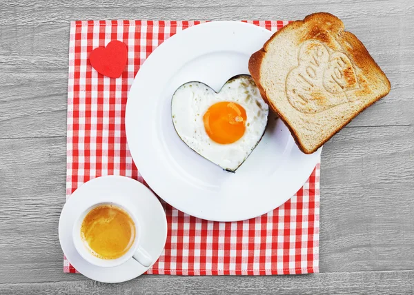 愛する人のための朝食 ストック画像