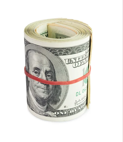 Money in roll — Stock Photo, Image