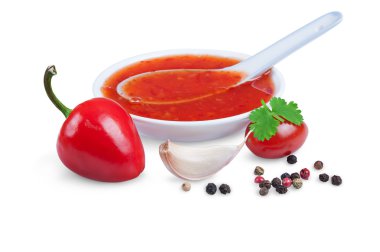 kırmızı sıcak biber Sos