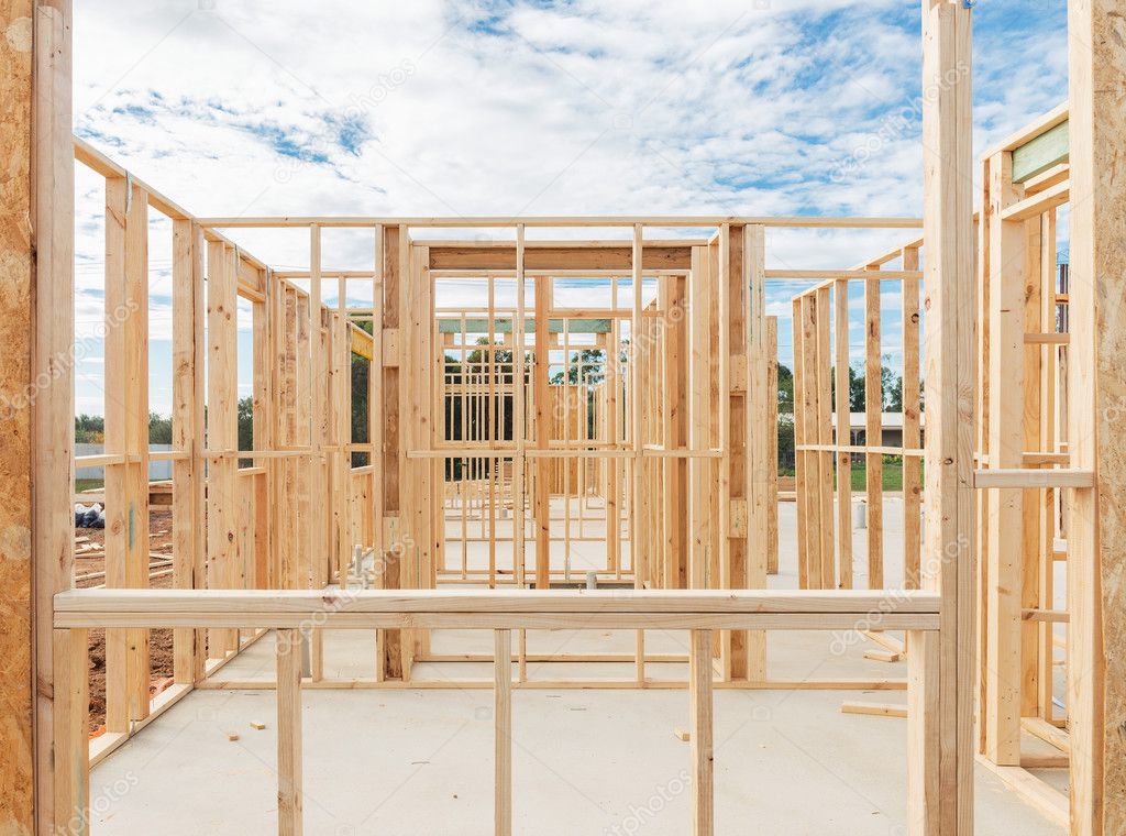 New home construction framing.   