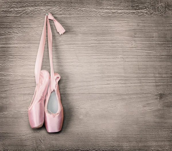 Nuevos zapatos de ballet rosa — Foto de Stock