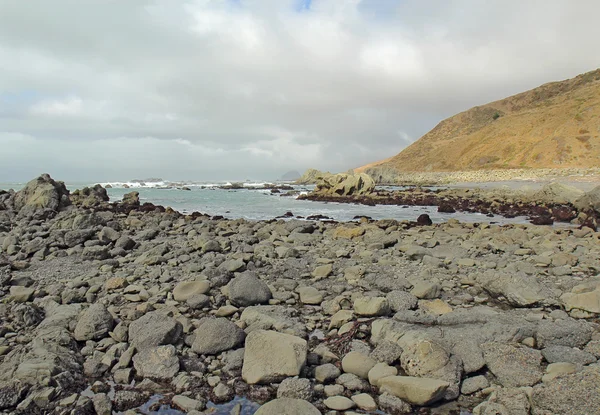 Кам'янистий пляж на втратили узбережжі Каліфорнії — стокове фото