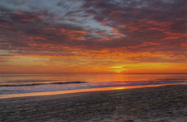 Soluppgång över stranden i nags head, north carolina — Stockfoto