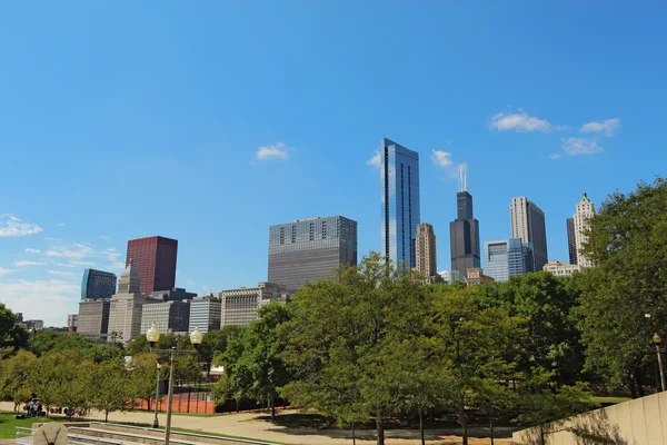 Skyskrapor i centrala chicago, illinois — Stockfoto