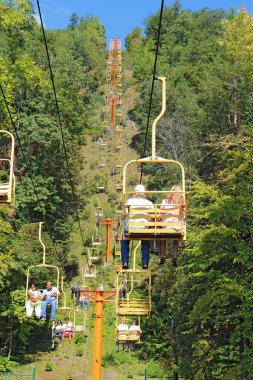 gökyüzü sürme turistler gatlinburg, tennessee dikey Asansör
