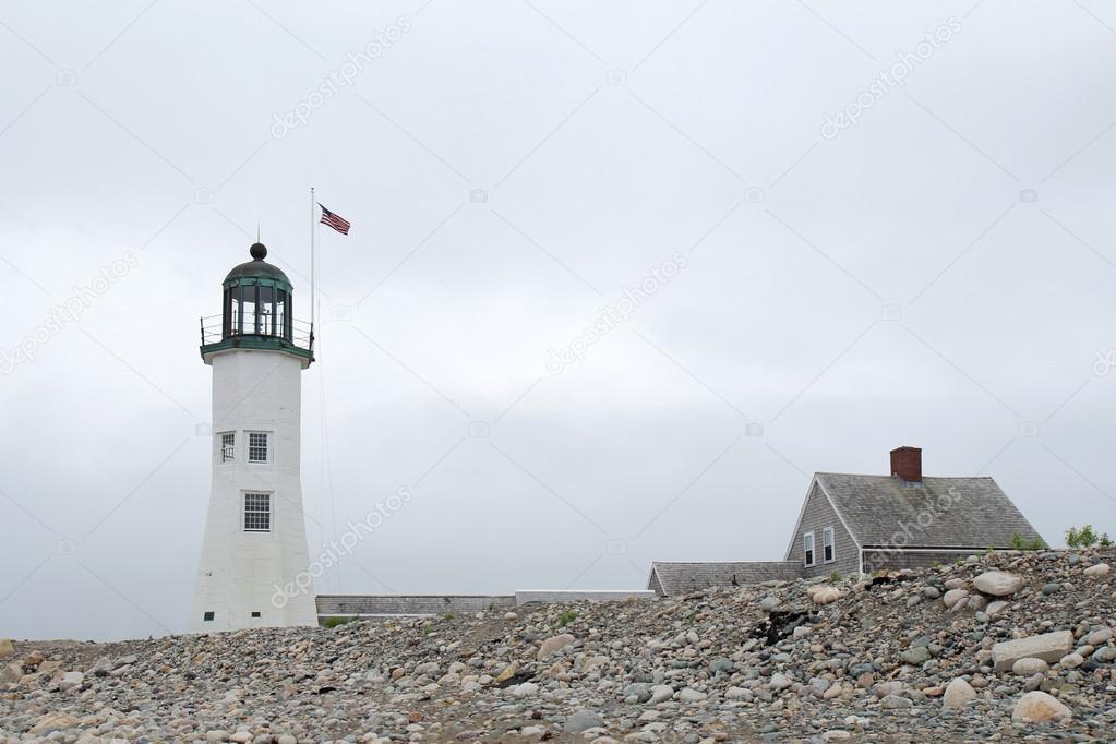The Old Scituate Light on Cedar Point in Scituate, Massachusetts