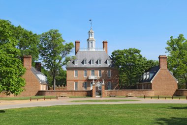 The Governors Palace Building in Colonial Williamsburg, Virginia clipart