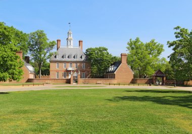 The Governors Palace Building in Colonial Williamsburg, Virginia clipart