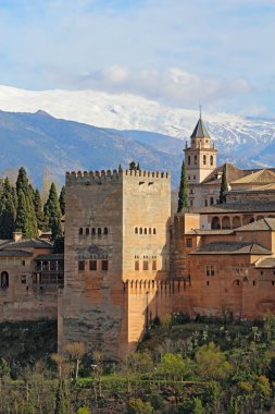 alhambra granda, İspanya dikey olarak Comares Kulesi