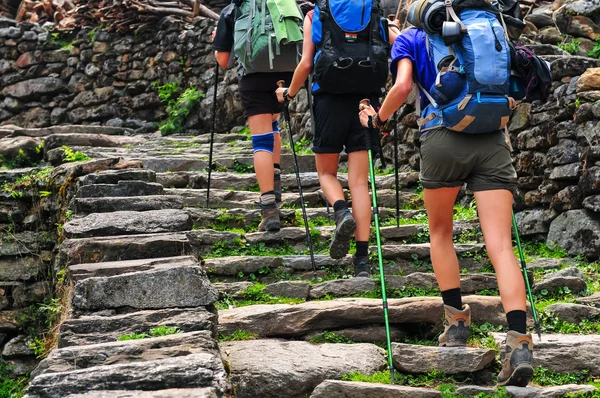 Trekking Nepálban Jogdíjmentes Stock Képek