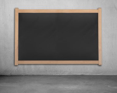 boş Tebeşir tahtaya beton duvar
