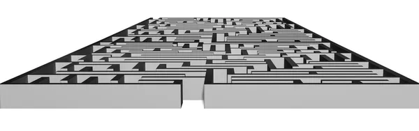 Estructura de laberinto 3D de hormigón grande —  Fotos de Stock