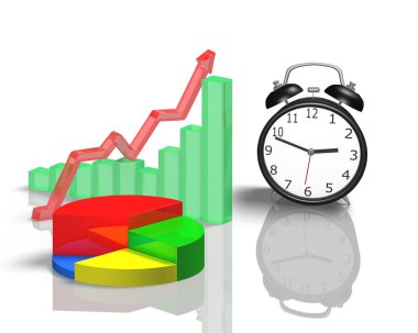 3B grafik ile çalar saat 