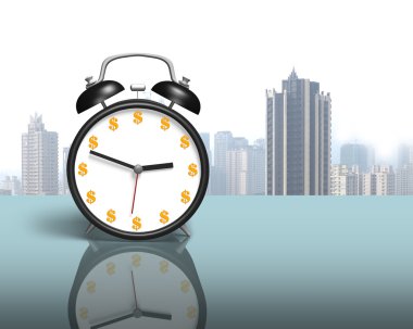 para yüzü çalar saat cam masa