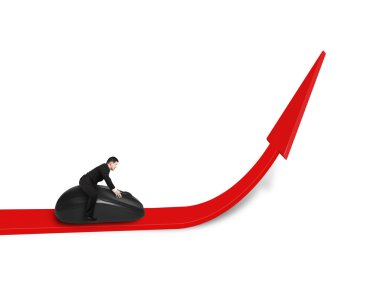 bilgisayar fare kırmızı ok büyüyen üzerinde sürme